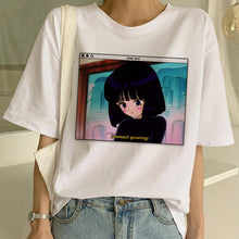 Load image into Gallery viewer, Sailor Moon Summer New Fashion T Shirt Women Harajuku Short Sleeve Fun Ulzzang T-Shirt Cute Cat Tshirt Cartoon Top Tees Female